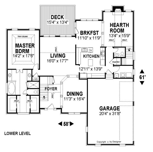 Country House Plan with 3 Bedrooms and 3.5 Baths - Plan 6318