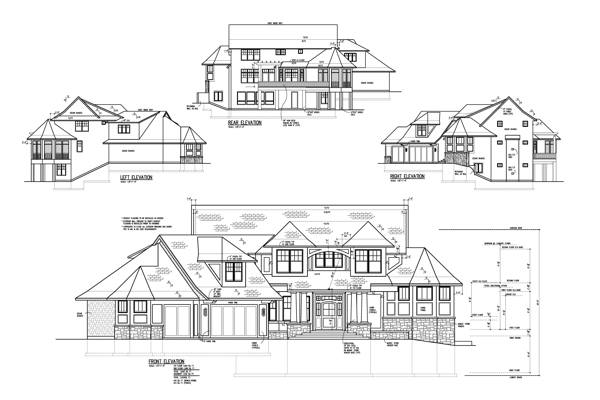 Beach House Plan with 4 Bedrooms and 4.5 Baths - Plan 2264