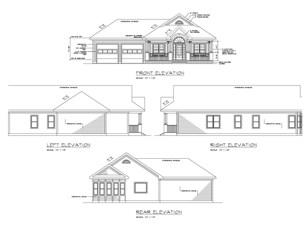 Cottage House Plan with 3 Bedrooms and 2.5 Baths - Plan 6234