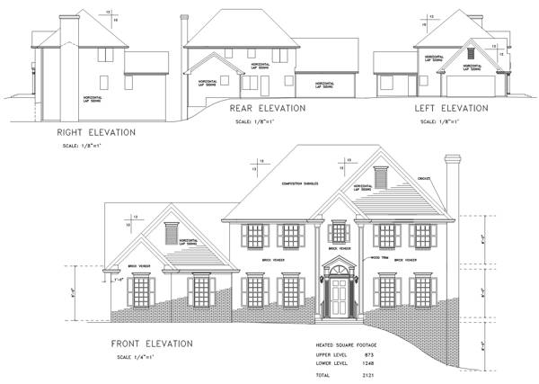 Country House Plan with 4 Bedrooms and 2.5 Baths - Plan 6309