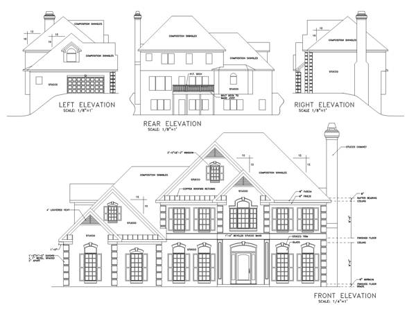 Country House Plan with 4 Bedrooms and 3.5 Baths - Plan 6319