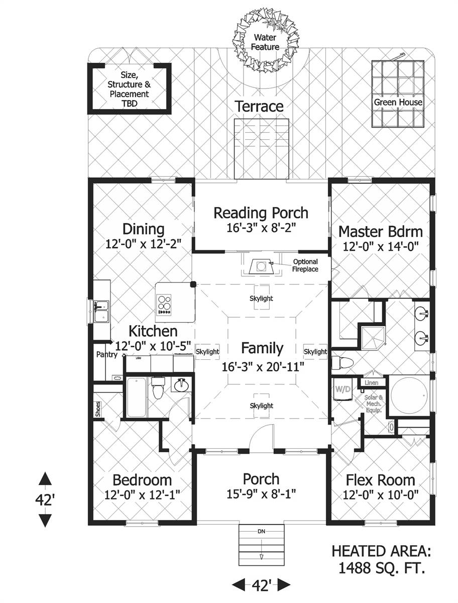 Floor Plan image of The Eco Box House Plan