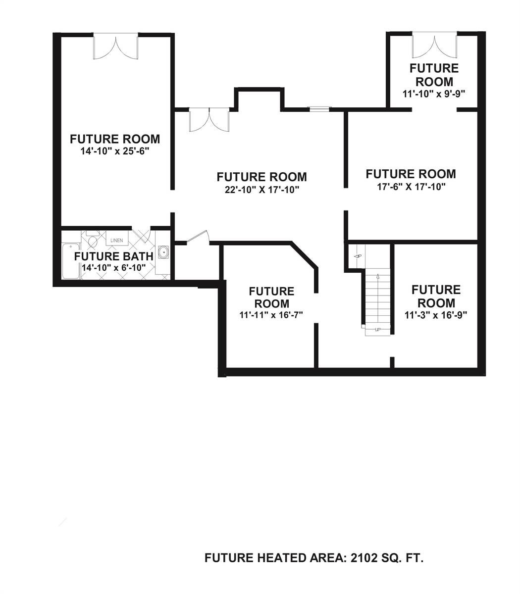 Basement Plan image of Meridian Bay House Plan