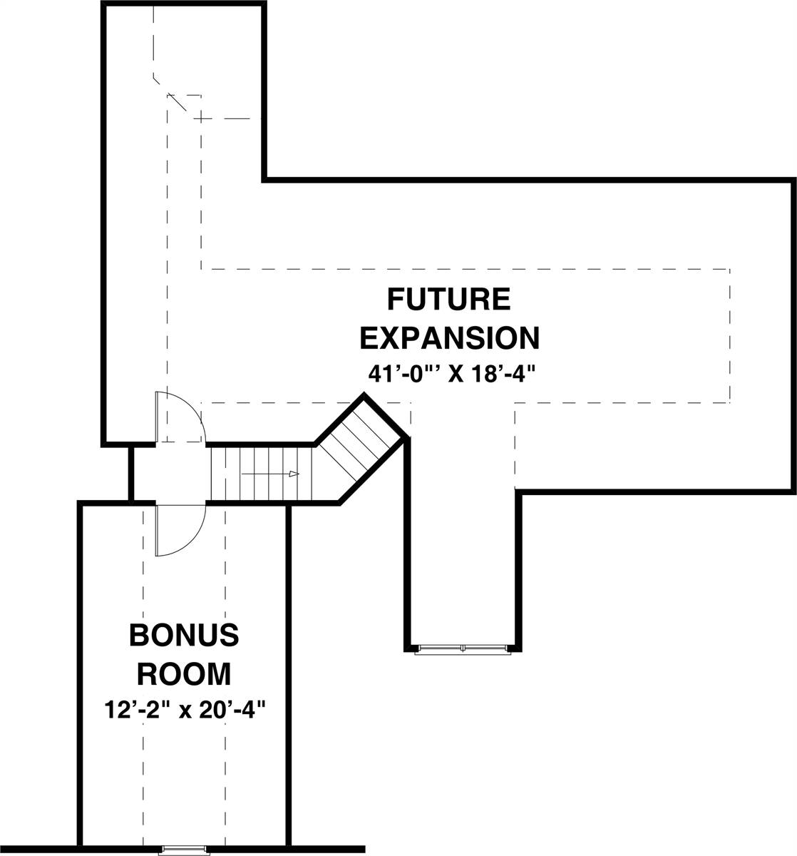 Bonus Room image of The Falls Church House Plan