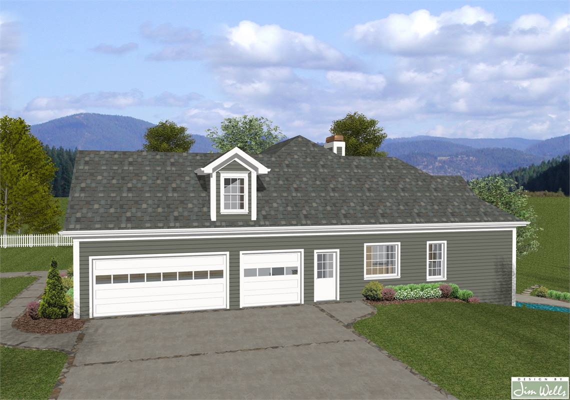 Side View image of The Mount Airy House Plan