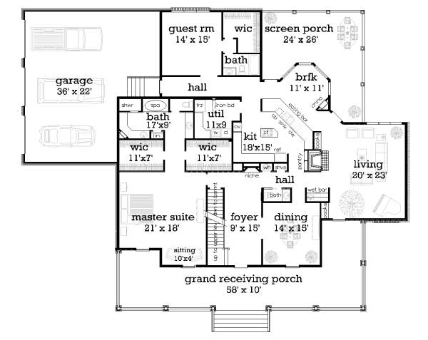 Cape Cod House Plan With 4 Bedrooms And 3 5 Baths Plan 5288
