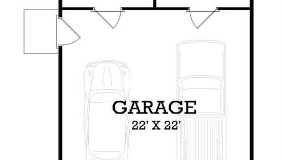 optional detached garage floor plan