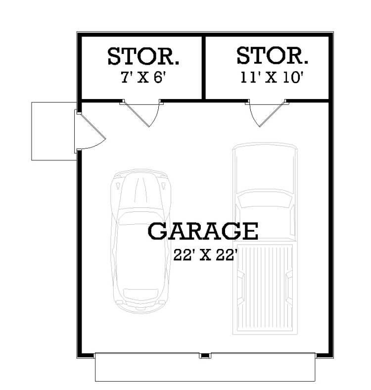 Optional detached garage image of Richton-802 House Plan