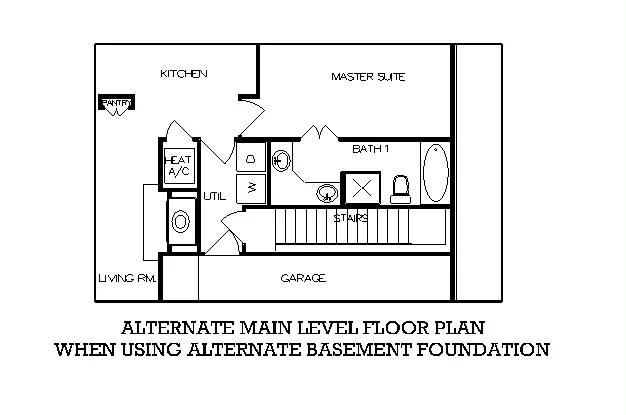 Optional Basement Stair Location