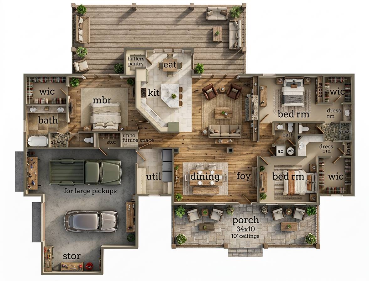 3d First Floor Plan