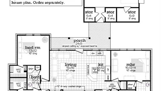 Floor Plan with Optional Detached Garage