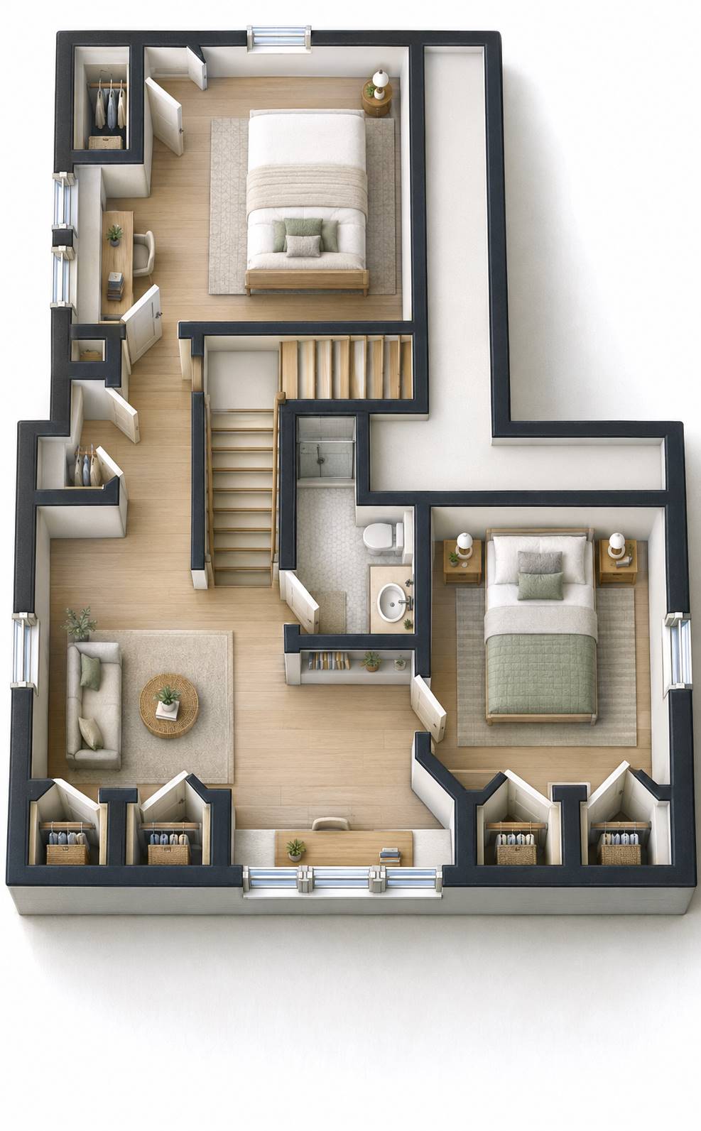 2nd Floor 3D Floor Plan