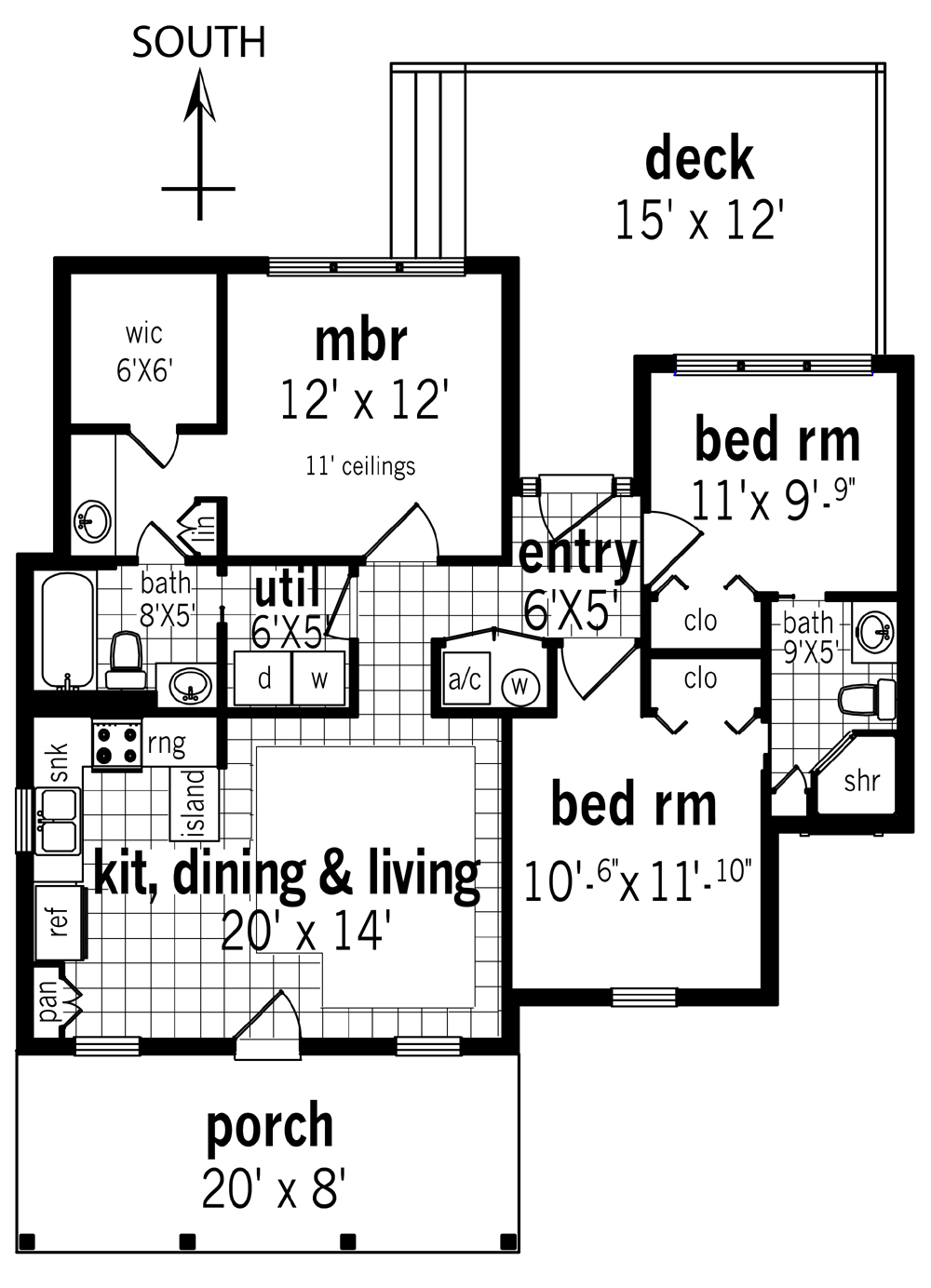 Cottage House Plan With 3 Bedrooms And