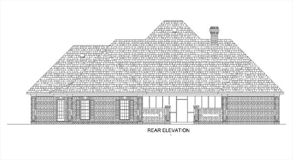 Southern House Plan with 4 Bedrooms and 3.5 Baths - Plan 3596