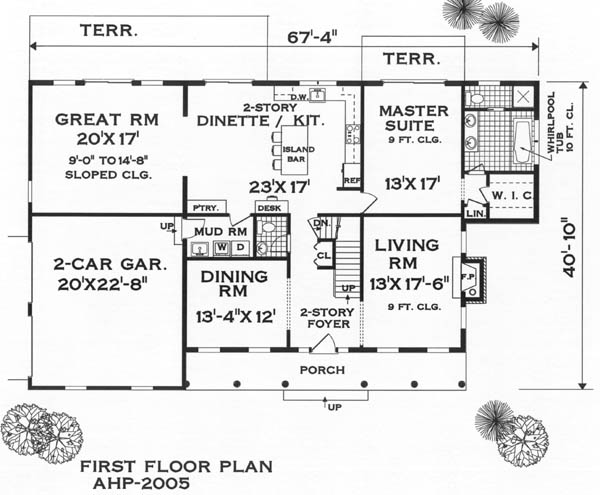 Colonial House Plan With 4 Bedrooms And 2 5 Baths Plan 5654