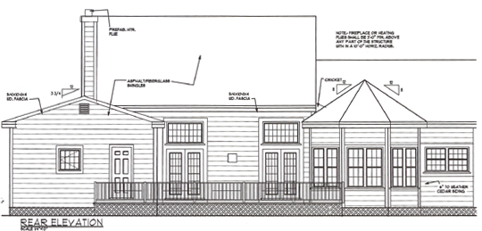 Rear Elevation image of Great Home House Plan