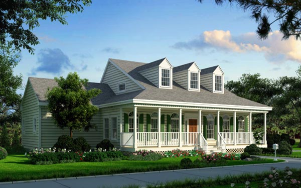 Color rendering image of Great Home House Plan