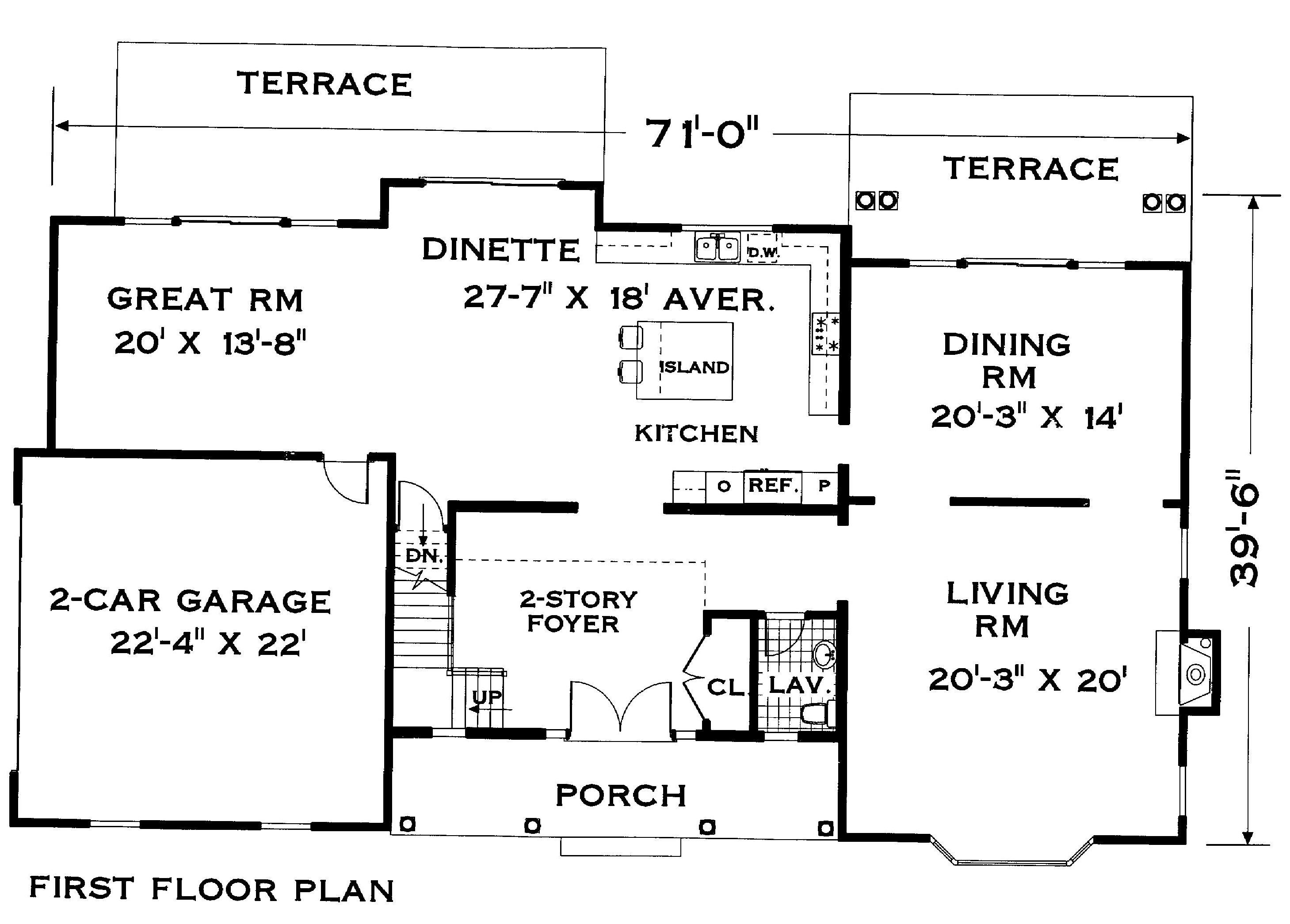  Colonial House Plan With 5 Bedrooms And 3 5 Baths Plan 3304