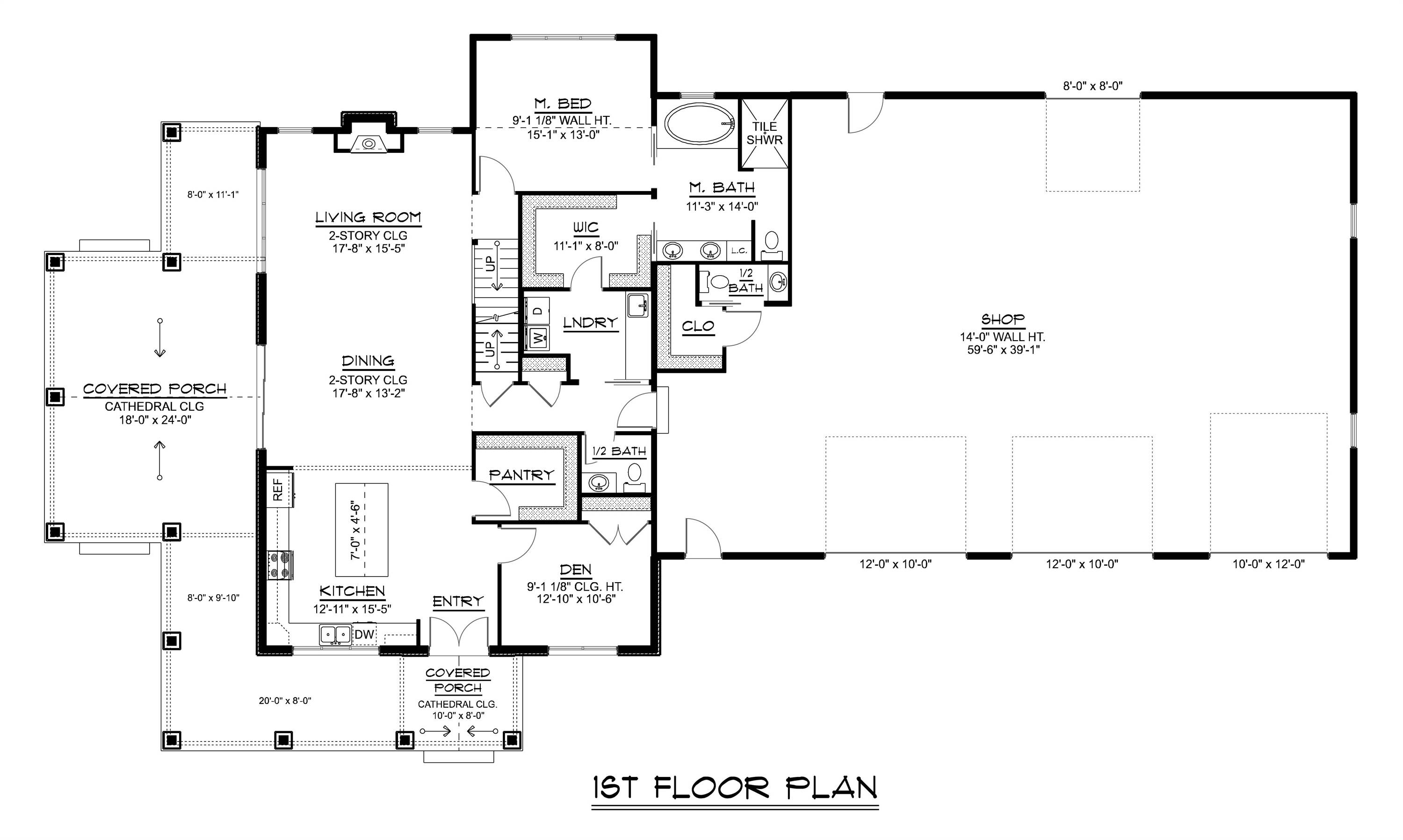 1st Floor with Basement Stairs