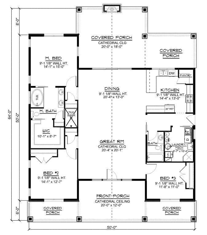 1st Floor with Slab Foundation