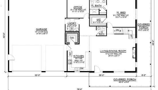 1st Floor with Basement Stairs