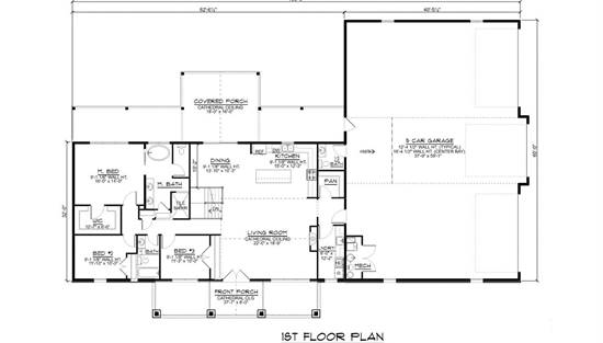 1st Floor with Basement Stair Location