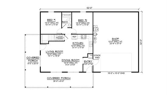 1st Floor with Basement Stair Location