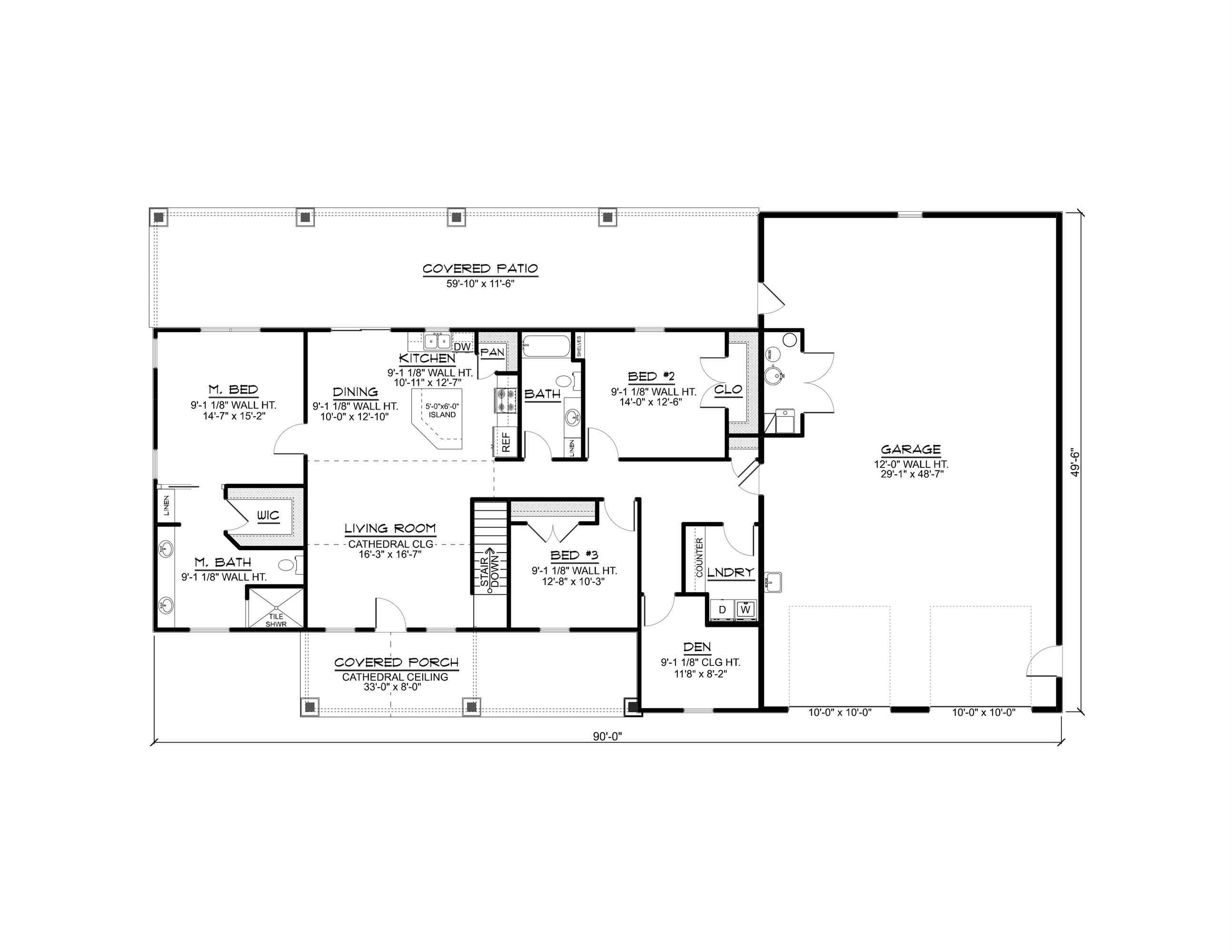 1st Floor with Basement Stairs