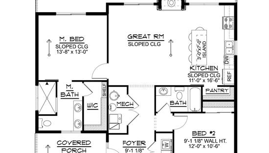 1st Floor with Crawlspace Foundation