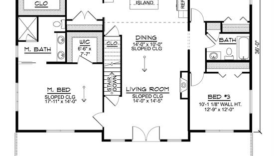 1st Floor With Basement Stairs