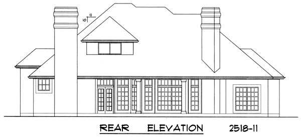 European House Plan With 3 Bedrooms And 2.5 Baths - Plan 2982