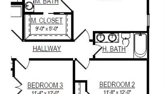 Alternate Primary Bath Layout