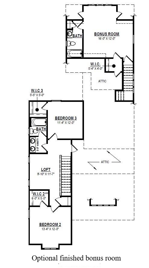 2nd Floor with Bonus Room