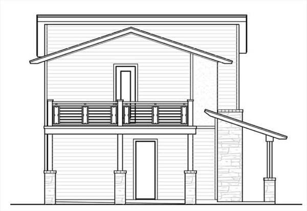 West Elevation image of The Kristin House Plan