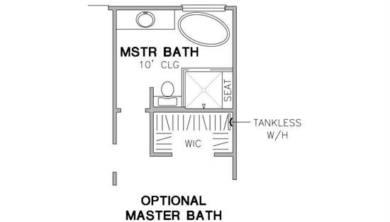 Optional Master Bath Layout