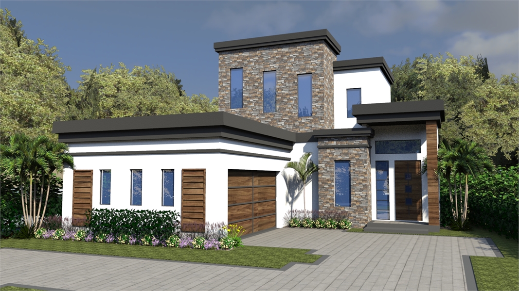 2-story-contemporary-house-plan-with-3-bedrooms-plan-1952