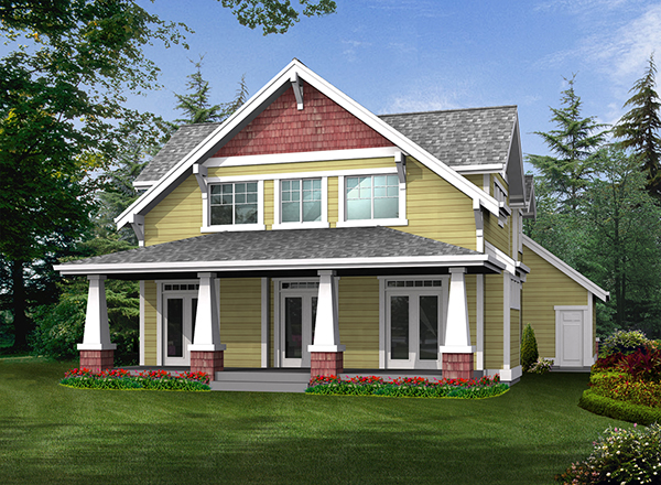 two-story cottage house plan - Plan 5595