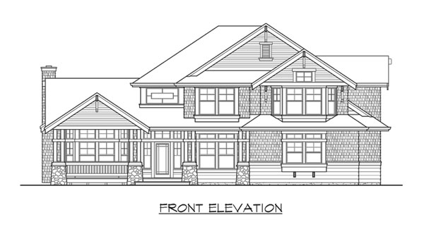 Craftsman House Plan with 4 Bedrooms and 2.5 Baths - Plan 3222