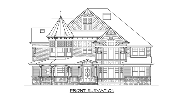 Luxury 2 Story Victorian Style House Plan 3357 - Plan 3357