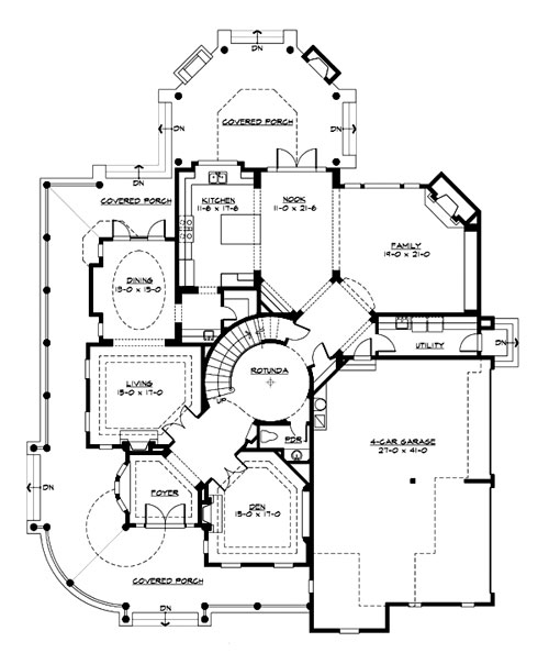 Victorian House Plan  with 4 Bedrooms and 4 5 Baths Plan  3230