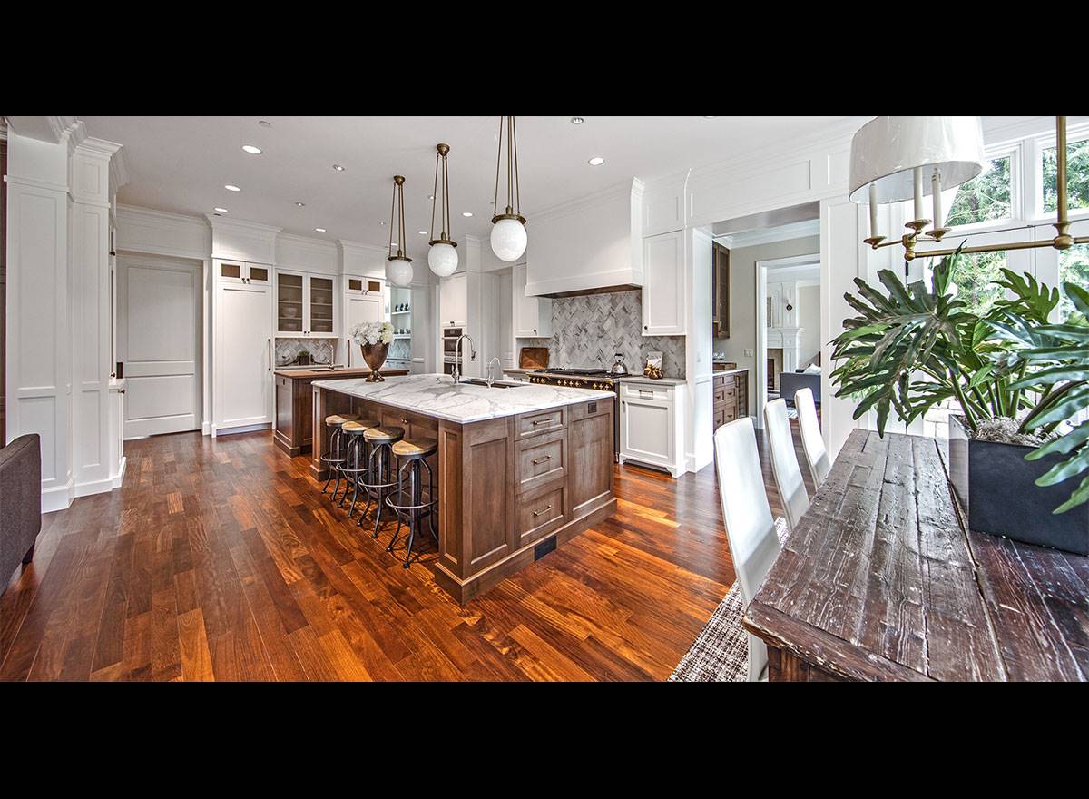 A Spacious Kitchen with Beautiful Wood Accents