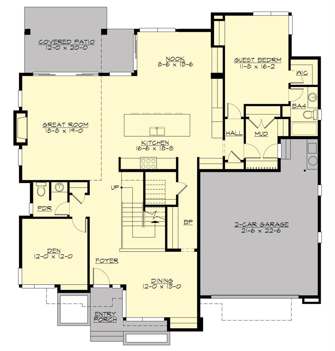 Two Story Open Floor Plan Contemporary Style House Plan 9863 Plan 9863   M4007A2F 0R MAIN 