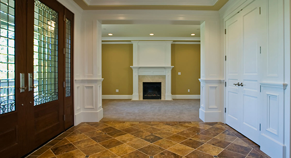 Sumptuous Foyer Entry with View to Living/Music Room