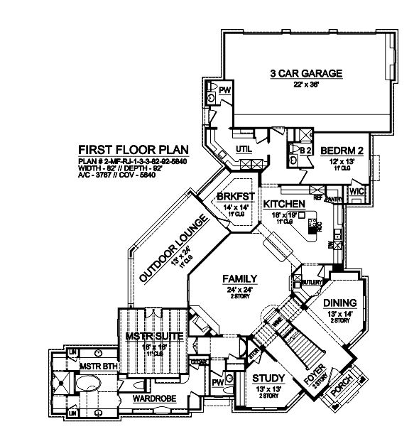 4 Bedrooms and 4.5 Baths - Plan 9022