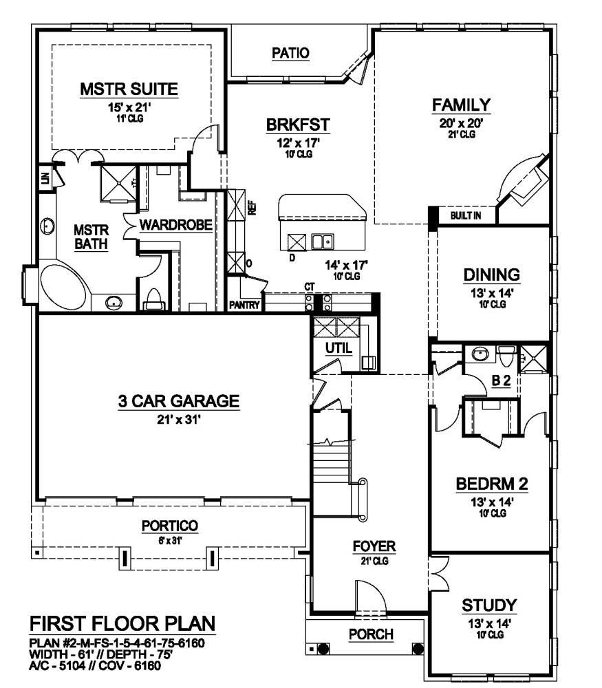First Floor image of Savannah Valley House Plan