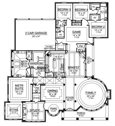 traditional house plan for your family - Plan 4521