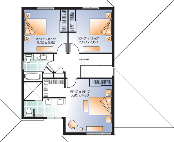 Modern House Plan with 3 Bedrooms and 3.5 Baths - Plan 3263