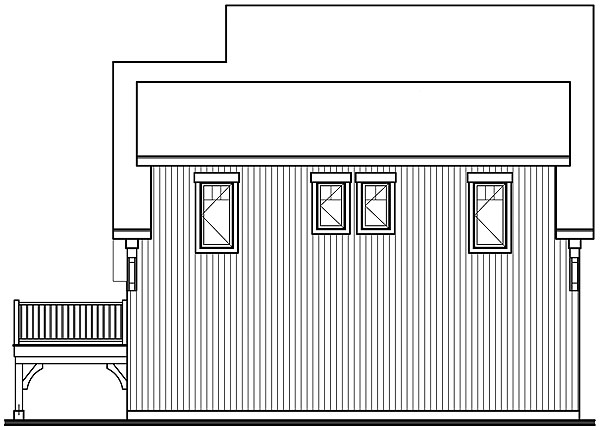 Rear image of Morgan's Walk House Plan