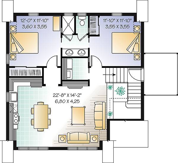 Second level image of Morgan's Walk House Plan