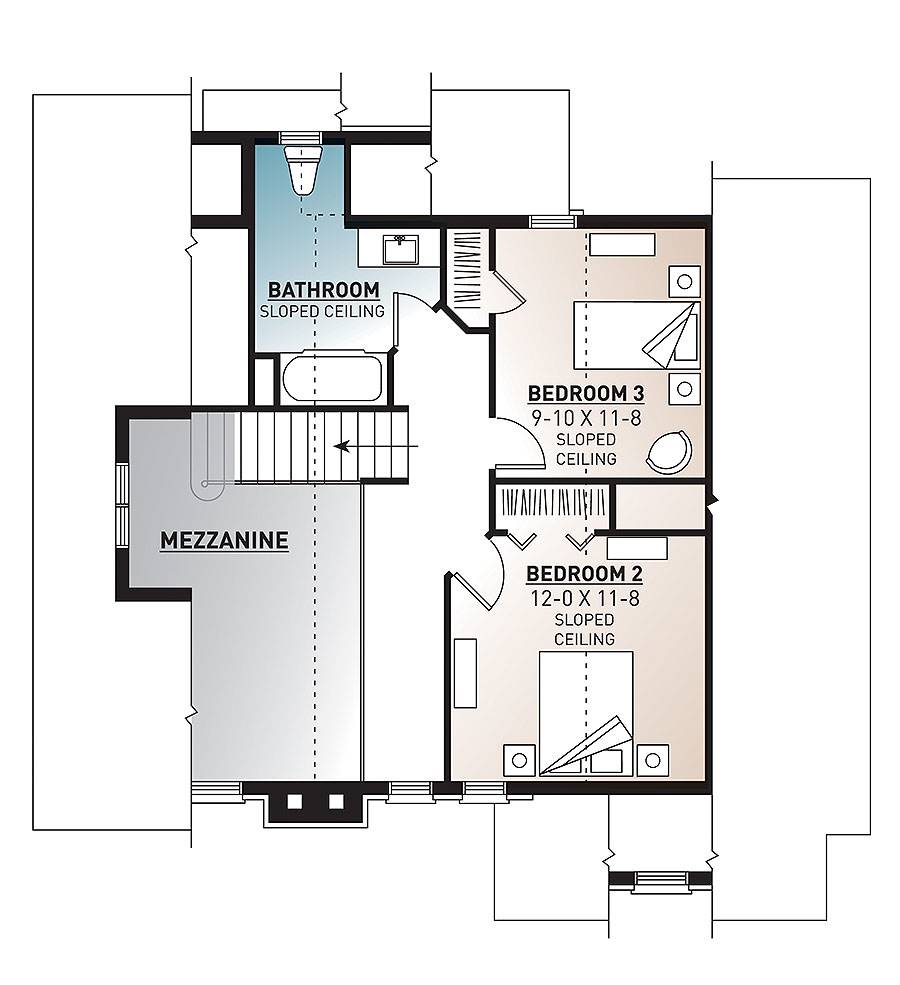 Country House Plan With 3 Bedrooms And 2 5 Baths Plan 1142